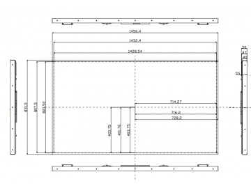 65寸, 1920*1080, 2000亮度, 51pins, LVDS接口 高亮屏, 广告机
