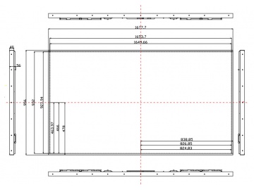 75寸, 3840*2160, 2000亮度, 56pins, V-by-One 8 lane接口 高亮屏, 广告机
