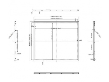19寸, 1280*1024, 1000亮度, 30pins, LVDS接口 高亮屏, 广告机