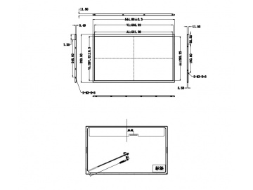 23.6寸, 1920*1080, 1000亮度, 30pins, LVDS接口 高亮屏, 广告机