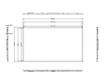 49寸, FHD 1920*1080, 1500亮度, 51pins, LVDS接口 高亮屏, 广告机