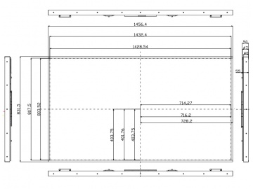 65寸, UHD 3840*2160, 2000亮度, 51pins, V-by-One 8 lane 高亮屏, 广告机