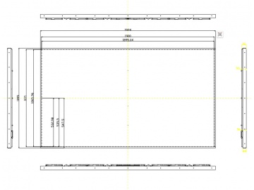 86寸, 3840*2160, 2000亮度, 56pins, V-by-One 8 lane接口 高亮屏, 广告机
