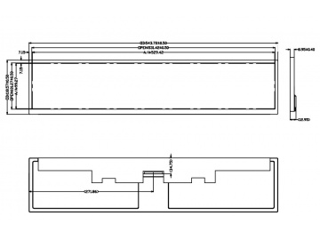 21.2寸, 1920*360 500亮度, 30pins, LVDS接口, 高亮屏, 广告机