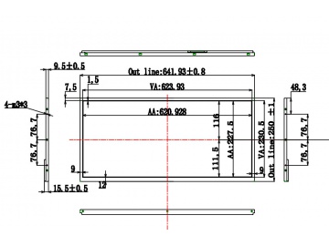 26寸, UHD 3840*1440 500亮度, 51pins, EDP接口, 高亮屏, 广告机