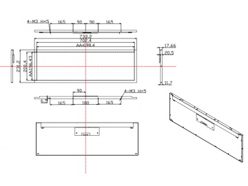 28.8寸, 1920*540 700亮度, 51pins, LVDS接口, 高亮屏, 广告机