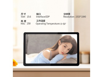 15.6寸TFT液晶显示屏 1920*1080 250亮度 EDP 工业屏/医疗屏/高亮屏总成