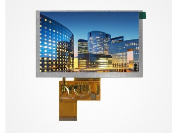 5寸 液晶显示屏 800*480 350亮度 TTL40PIN