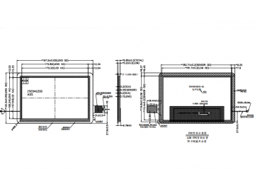 8寸TFT LCD液晶显示屏1920&times;1200 LVDS 1000亮度电容触摸屏