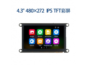 4.3寸TFT液晶显示屏 480x272 IPS液晶屏 ST3401A 可配电容电阻触摸屏