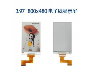 3.97寸TFT液晶显示屏 480x800 24PINS SPI 白色/黑色/红色/黄色 电子设备屏幕