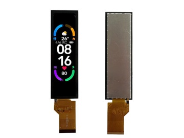 3.4寸172&times;640长条屏 MIPI CPU RGB SPI接口 IP 全视角投射电容触摸超薄显示屏