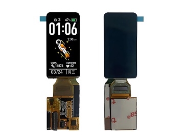 1.6寸228&times;460高亮屏QSPI MIPI双接口31Pin超薄700cd/m&sup2; On-Cell触摸长条智能穿戴手环屏