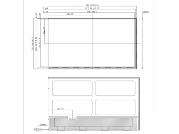 18.4寸 TFT LCD module 3840*2160分辨率 eDP 接口
