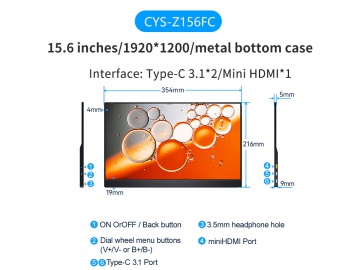 15.6寸便携显示器, 1080P便携屏, PS4便携屏, 拓展屏, 双屏游戏显示器, 触摸显示器