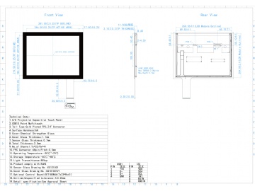 12.1寸触摸液晶显示屏模组 1024*768 1000亮度 工业医疗高亮液晶屏 20PINS LVDS 触控芯片ILI2511 电容触摸 框贴 IIC/USB触控接口