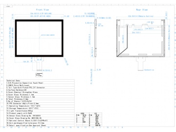 15寸触摸液晶显示屏模组 1024*768 350亮度 工业医疗液晶屏 ILI2511 电容触摸 框贴 IIC/USB