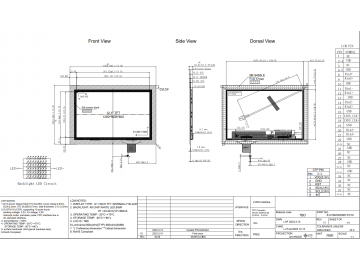 12.1寸横屏1280*800分辨率