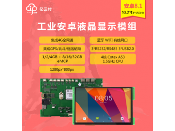 工业安卓屏 10.2寸 集成4G全网通 集成串口232 485 集成 WIFI 蓝牙 GPS 网口 电容触摸 IPS屏幕