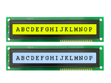 1601字符液晶显示屏16字*1行LCM液晶模块黄底黑字液晶显示屏模块外开型尺寸: 122.0X33.0X14.5