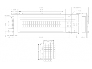 2002 LCD液晶显示屏 2002蓝屏/黄绿 5V白字体带背光 LCD2002