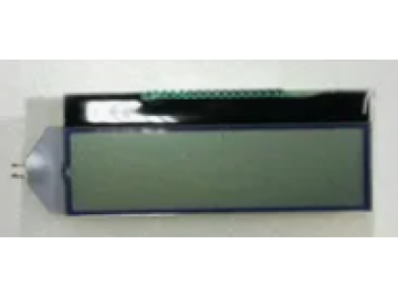 1602字符屏带金属管脚外SPI 接口外型尺寸68.6*26MM
