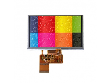 5.0寸, 800*480, 亮度600, 40pins, TTL接口, ILI5960+ILI6122, 宽温宽视角显示屏