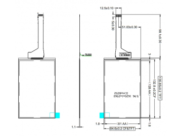 6寸 FOG 1620*2560 50PIN MIPI 0℃至70℃ 3D打印机用TFT-LCD