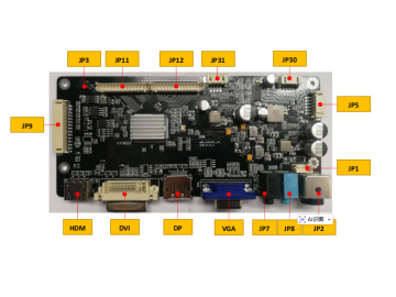 2560x1440/60Hz 30Pin 医疗工业 LVDS 驱动板 DICOM 多接口转 LVDS 显示控制板