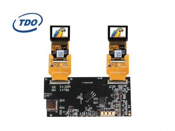 TDO推荐0.72’‘Type-C双目驱动显示方案 2000亮度 RGB/1920x1200 热成像/夜视仪/融合望远镜/数字瞄具/医疗影像