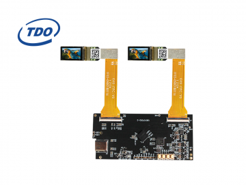 TDO 0.49寸高清像素OLED屏Type-C双目方案 1800亮度1920x1080 瞄准镜/热成像/相机/摄像机/EVF