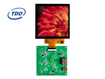冠显3.4寸480*480方屏tft液晶显示屏 HDMI接口驱动板 树莓派 副屏
