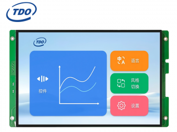 TDO 10.1寸串口液晶显示触摸屏R485/R232/3.3VTTL通讯工业级