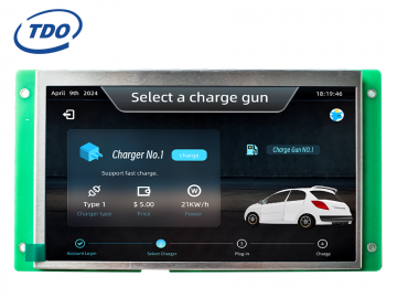 冠显 7寸智能液晶显示触摸串口屏分辨率800*480音视频播放商业级