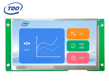 冠显7寸液晶串口屏1024*600带串口商业级无触摸