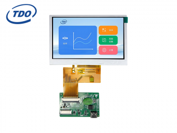 冠显 4.3寸串口液晶显示触摸屏IPS视角工业级带组态/3.3TTL/UART