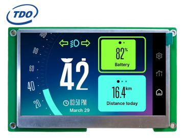 冠显 4.3寸串口液晶显示触摸屏横屏小板TR230M/IPS视角智能家居