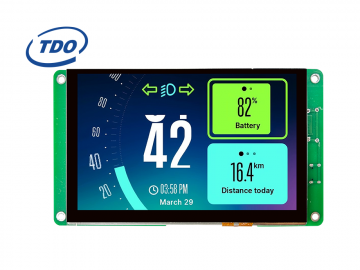冠显5寸 HDMI转MIPI方案 800*480 正方形树莓派转接方案 HDMI显示套件 电容触摸