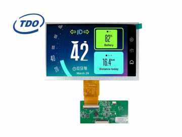 冠显7寸显示屏QSPI/SPI/8080接口800*480分辨率 tft液晶屏 单片机